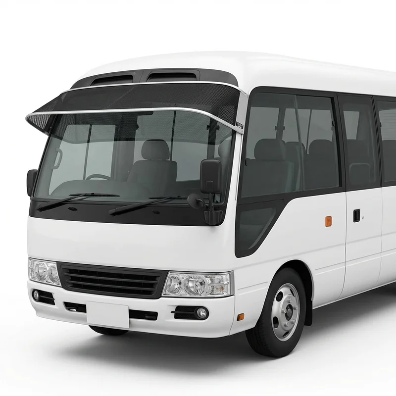 Premium Mesh Windscreen Sunvisor for IC Corporation AC Commercial Bus (2012 - 2016)
