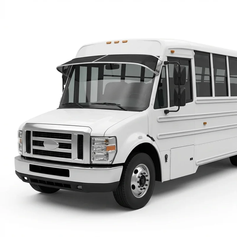 Premium Mesh Windscreen Sunvisor for IC Corporation AE School Bus (2015 - 2015)