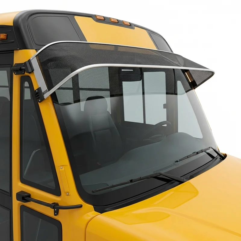 Premium Mesh Windscreen Sunvisor for IC Corporation CE School Bus (2003 - 2025)