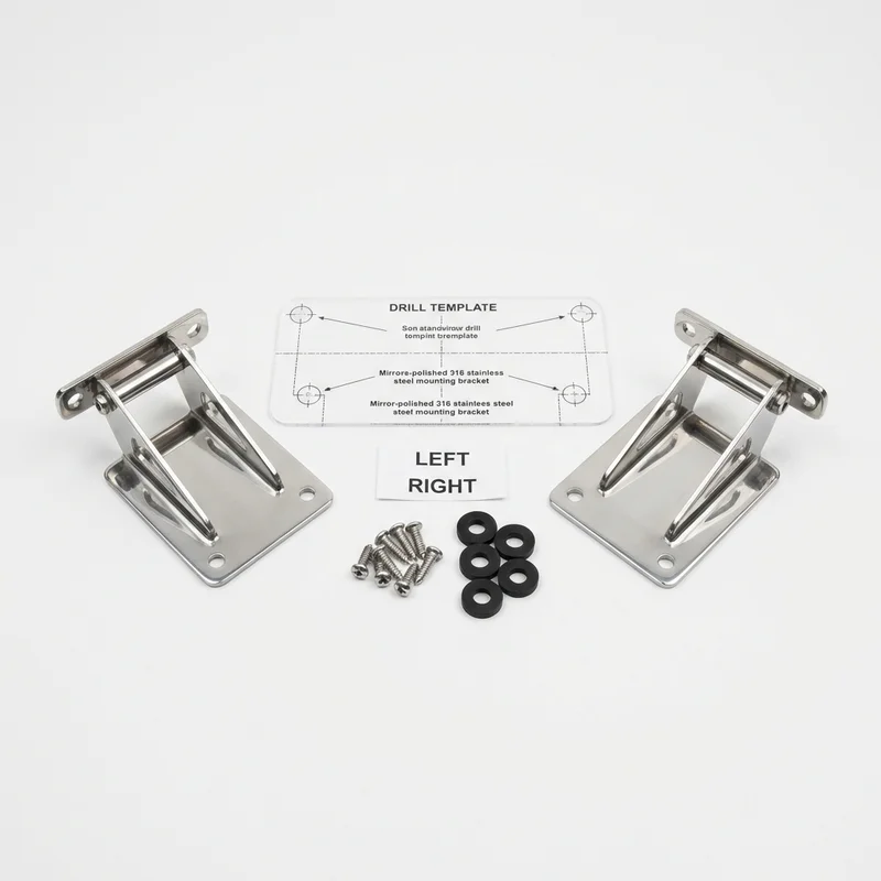Stainless Steel Mounting Bracket Kit for International 7100 (1990 - 1995)