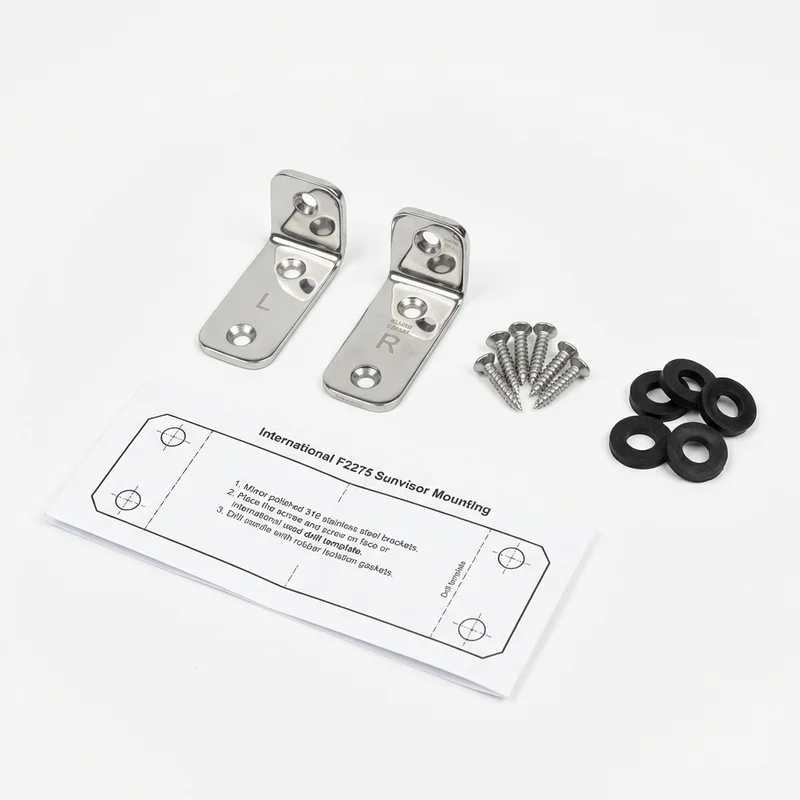 Stainless Steel Mounting Bracket Kit for International F2275 (1989 - 1989)