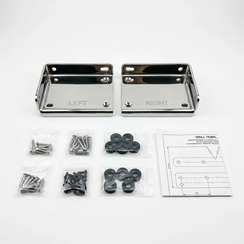 Stainless Steel Mounting Bracket Kit for International ProStar (2008 - 2020)