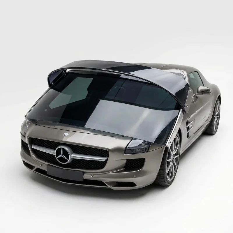 Tinted Acrylic Windscreen Sunvisor for Mercedes-Benz SLS AMG (2011 - 2015)