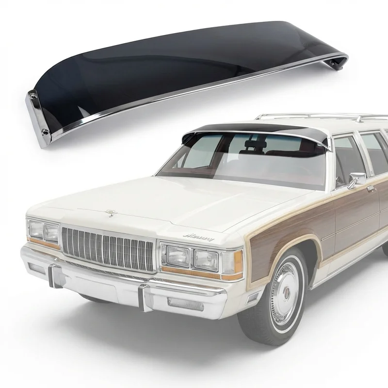 Tinted Acrylic Windscreen Sunvisor for Mercury Colony Park (1961 - 1991)