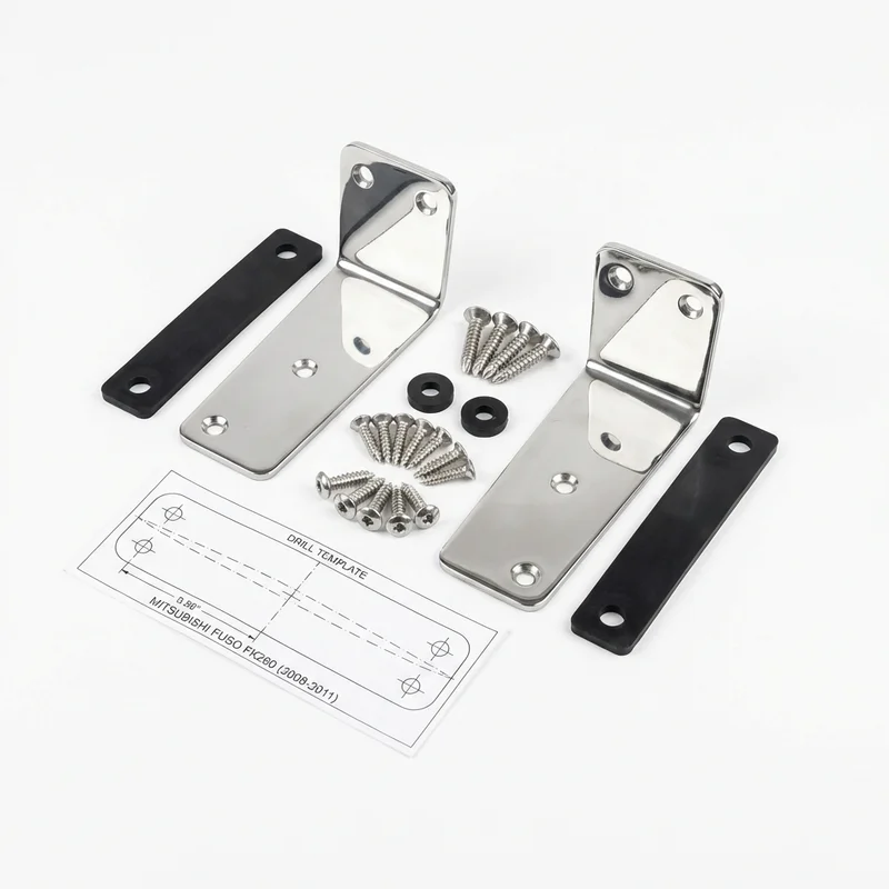Stainless Steel Mounting Bracket Kit for Mitsubishi Fuso FK260 (2008 - 2011)