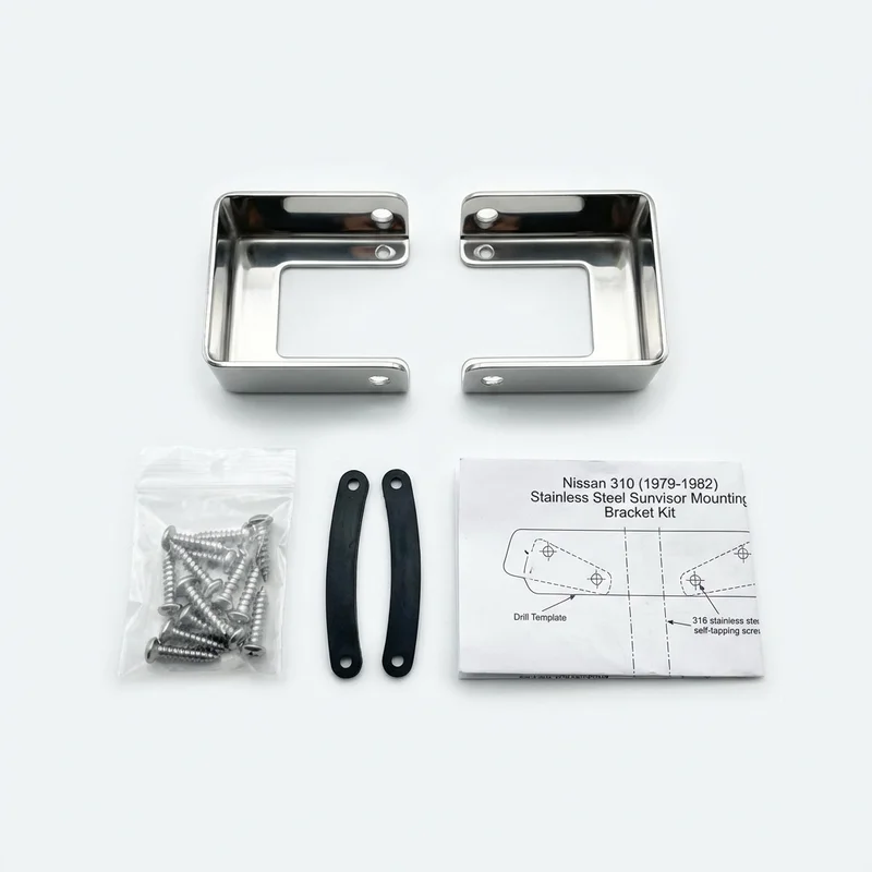 Stainless Steel Mounting Bracket Kit for Nissan 310 (1979 - 1982)
