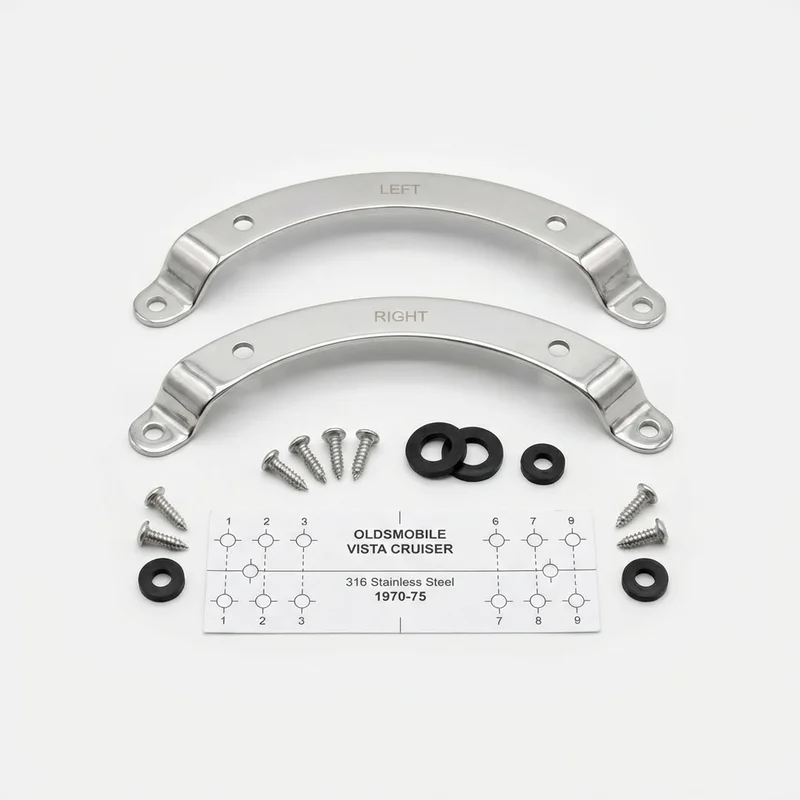 Stainless Steel Mounting Bracket Kit for Oldsmobile Vista Cruiser (1970 - 1975)