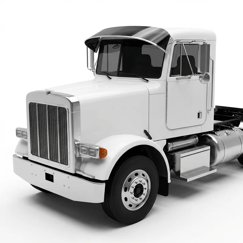 Tinted Acrylic Windscreen Sunvisor for Peterbilt 224 (1987 - 1987)