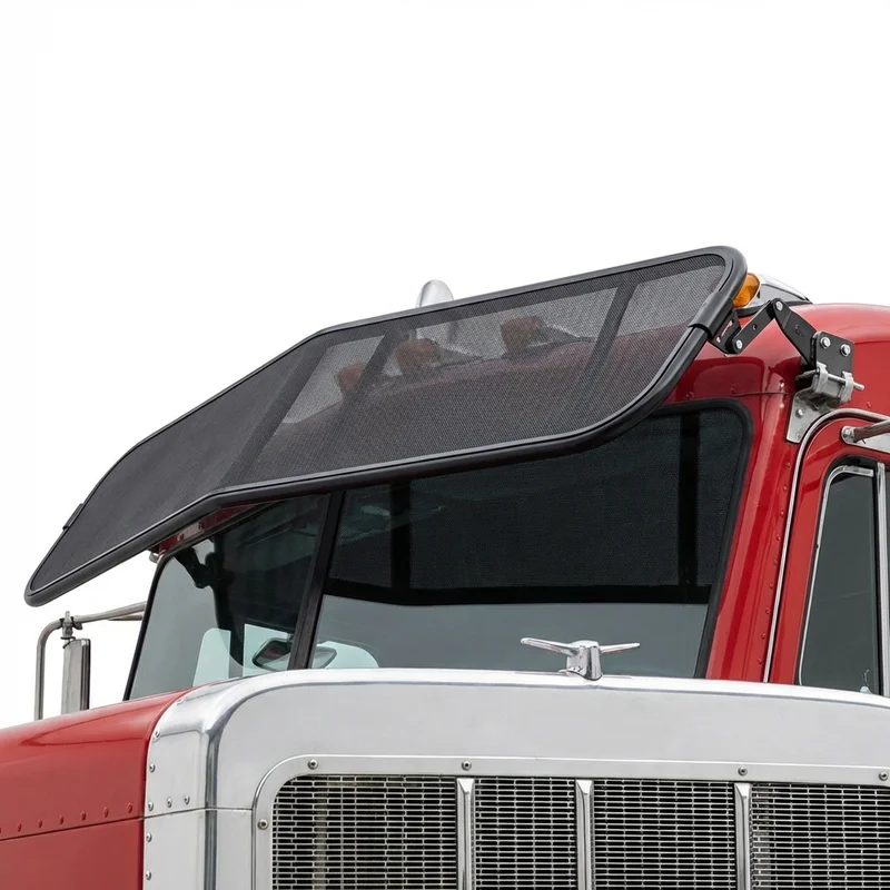 Premium Mesh Windscreen Sunvisor for Peterbilt 227 (1990 - 1994)