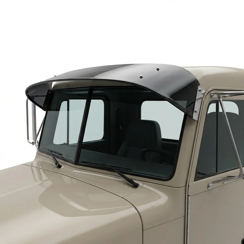 Tinted Acrylic Windscreen Sunvisor for Peterbilt 227 (1990 - 1994)
