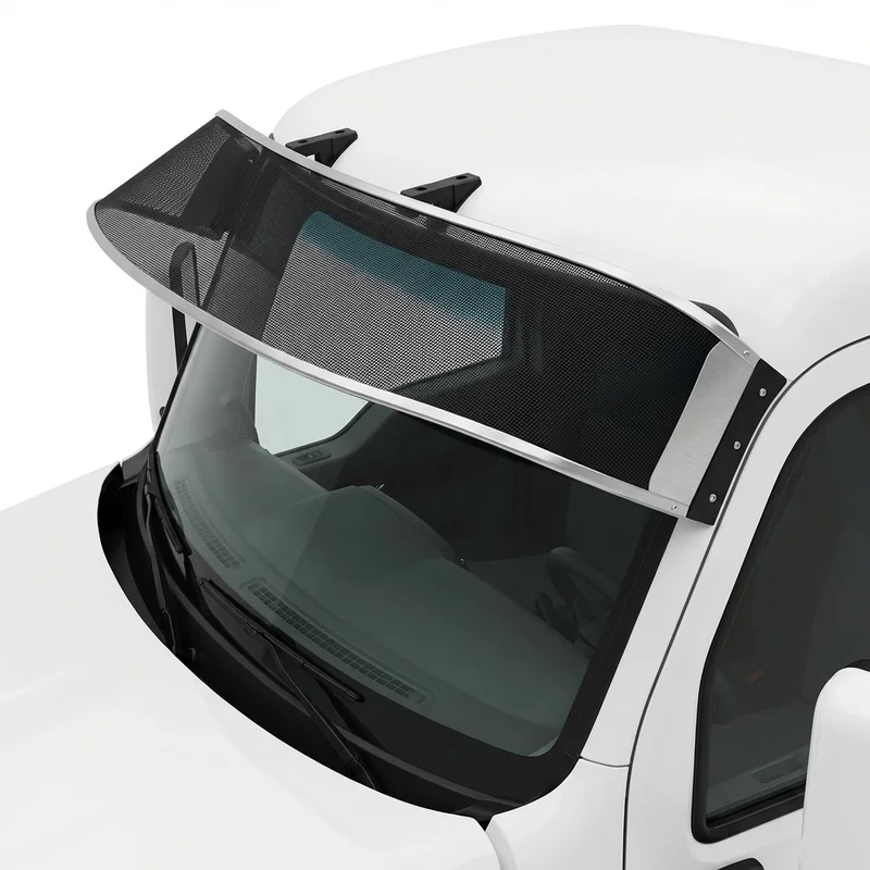 Premium Mesh Windscreen Sunvisor for Peterbilt 320 (2008 - 2018)