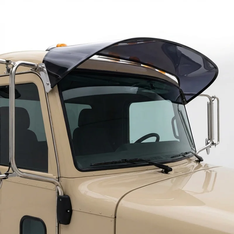 Tinted Acrylic Windscreen Sunvisor for Peterbilt 330 (1995 - 2020)