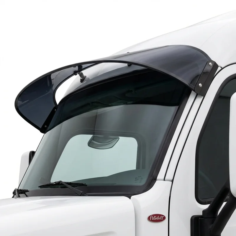 Tinted Acrylic Windscreen Sunvisor for Peterbilt 337 (2010 - 2022)