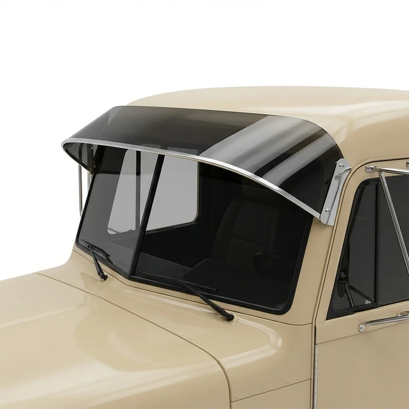 Tinted Acrylic Windscreen Sunvisor for Peterbilt 349 (1987 - 1987)
