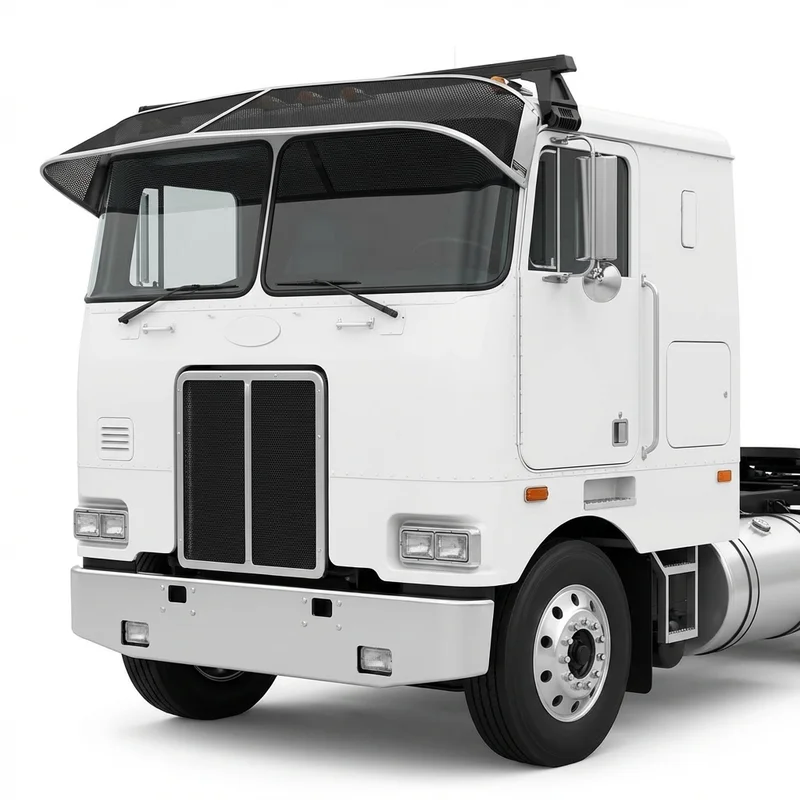 Premium Mesh Windscreen Sunvisor for Peterbilt 352 (1988 - 1988)