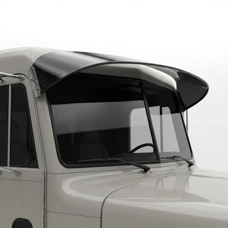 Tinted Acrylic Windscreen Sunvisor for Peterbilt 359 (1987 - 1988)