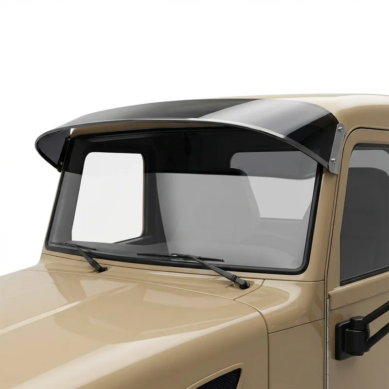 Tinted Acrylic Windscreen Sunvisor for Peterbilt 367 (2008 - 2022)