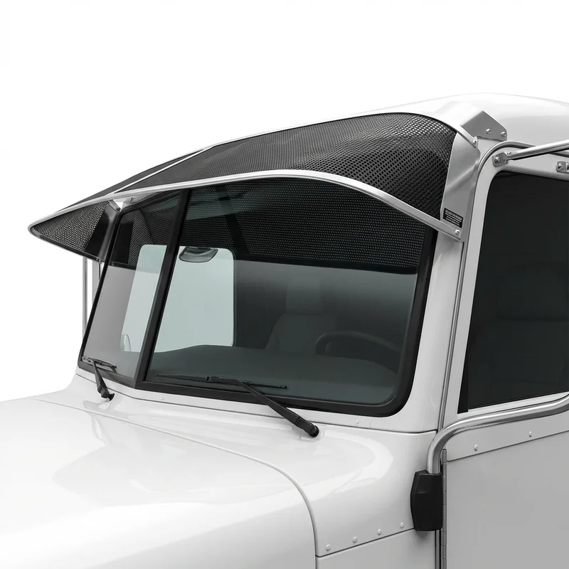 Premium Mesh Windscreen Sunvisor for Peterbilt 372 (1989 - 1997)