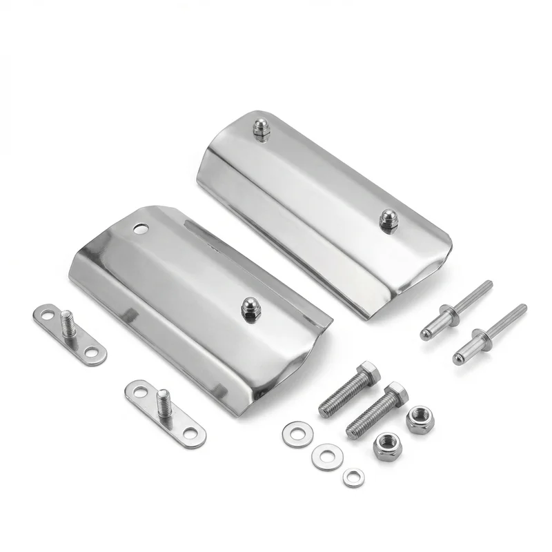Stainless Steel Mounting Bracket Kit for Peterbilt 376 (1988 - 1999)