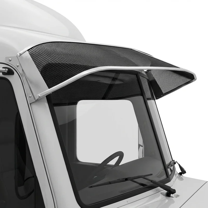 Premium Mesh Windscreen Sunvisor for Peterbilt 376 (1988 - 1999)