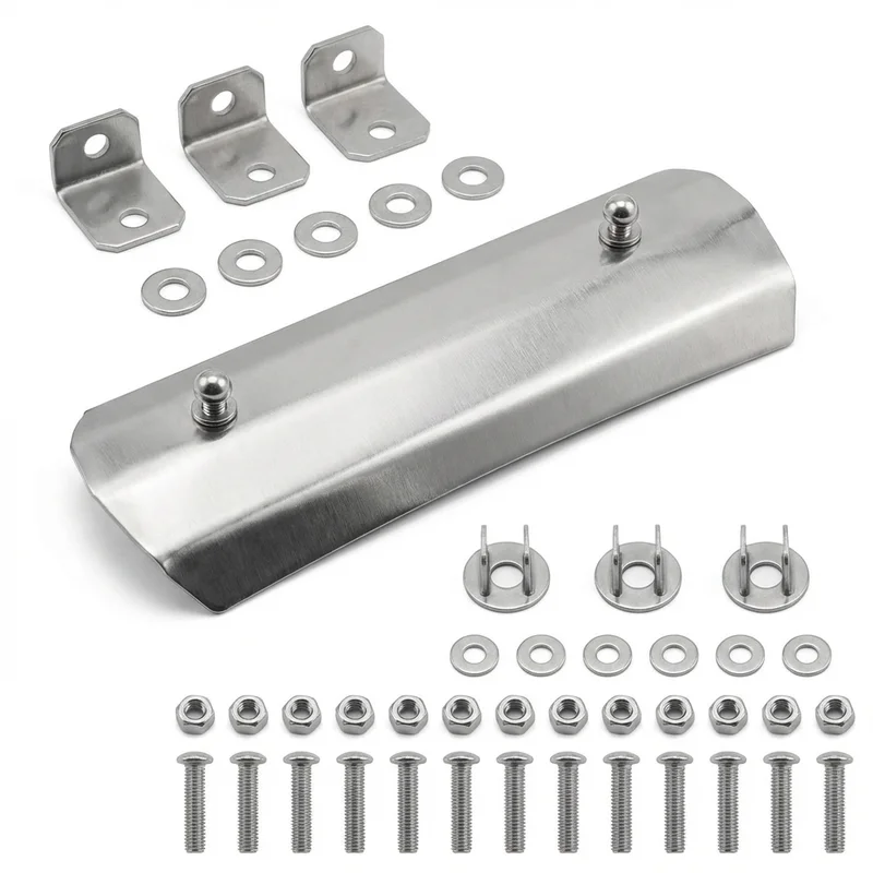 Stainless Steel Mounting Bracket Kit for Peterbilt 378 (1988 - 2007)