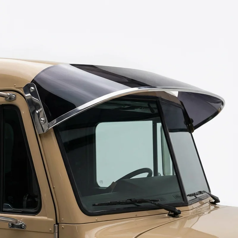 Tinted Acrylic Windscreen Sunvisor for Peterbilt 378 (1988 - 2007)