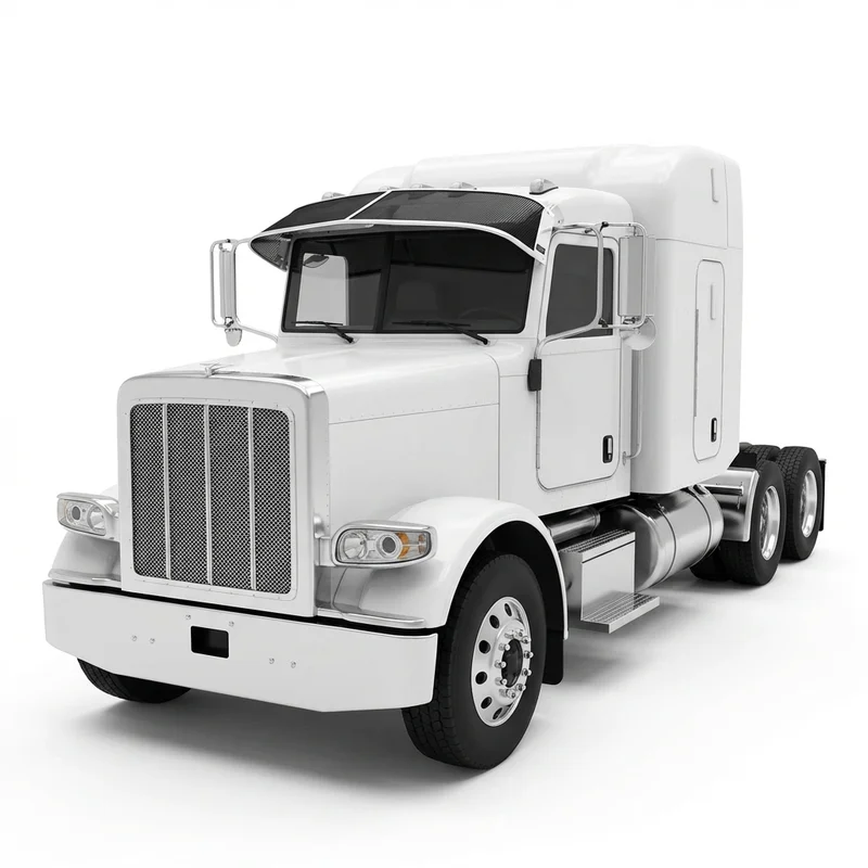 Premium Mesh Windscreen Sunvisor for Peterbilt 379 (1987 - 2007)