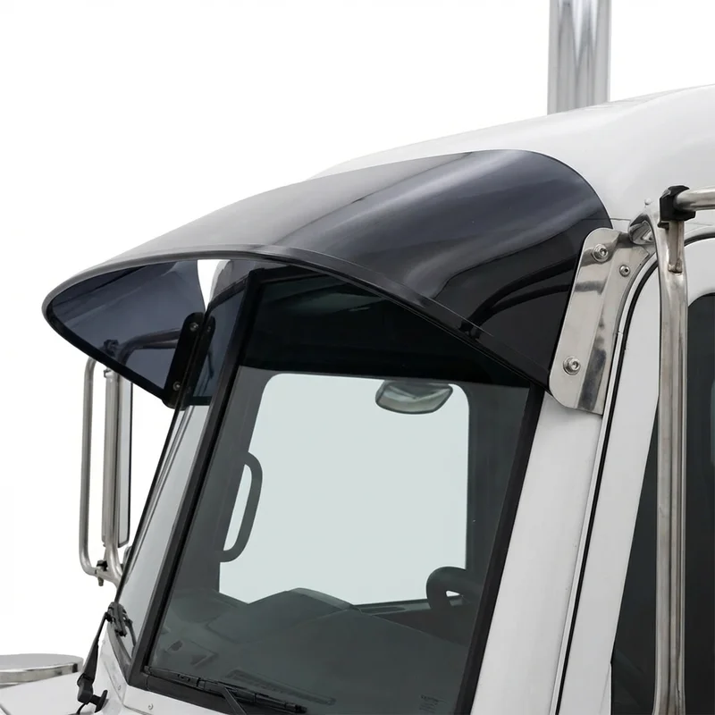 Tinted Acrylic Windscreen Sunvisor for Peterbilt 379 (1987 - 2007)