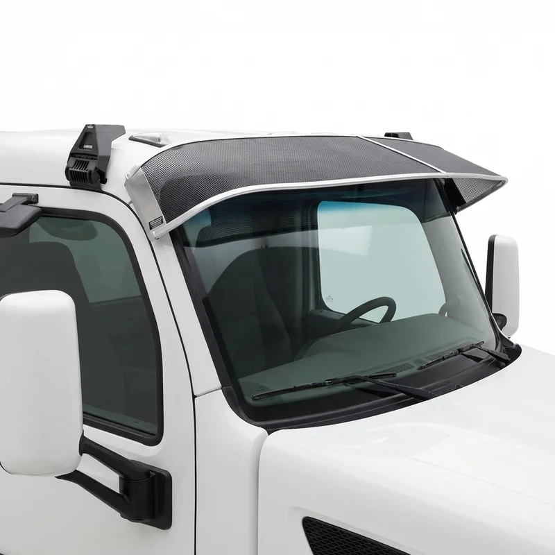 Premium Mesh Windscreen Sunvisor for Peterbilt 382 (2011 - 2017)