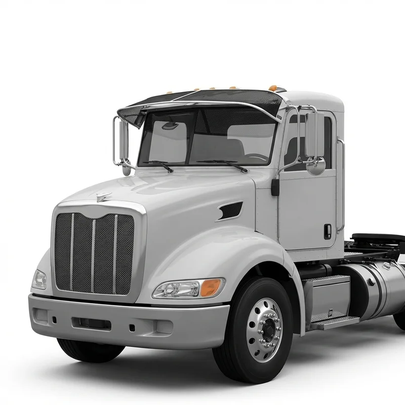 Premium Mesh Windscreen Sunvisor for Peterbilt 384 (2008 - 2016)