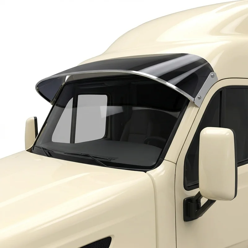Tinted Acrylic Windscreen Sunvisor for Peterbilt 387 (2000 - 2011)