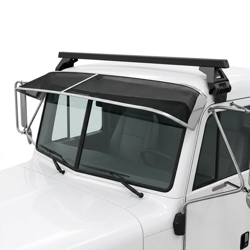 Premium Mesh Windscreen Sunvisor for Peterbilt 397 (1987 - 2009)