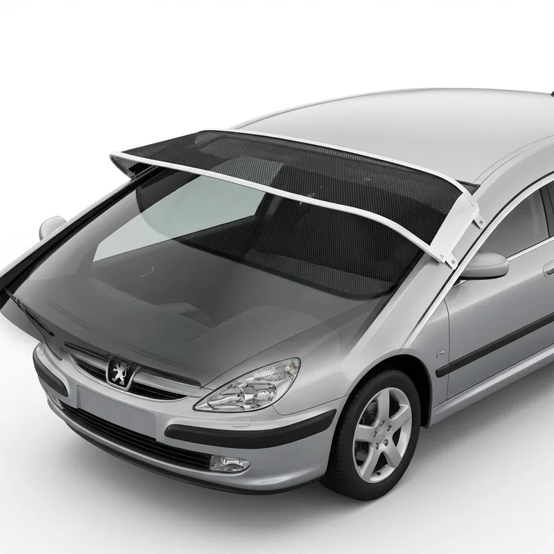 Premium Mesh Windscreen Sunvisor for Peugeot 607 (2002 - 2008)