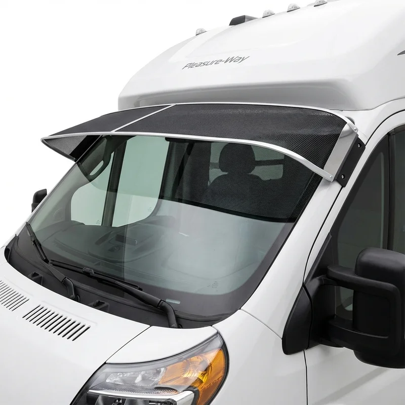 Premium Mesh Windscreen Sunvisor for Pleasure-Way Ontour (2020 - 2023)