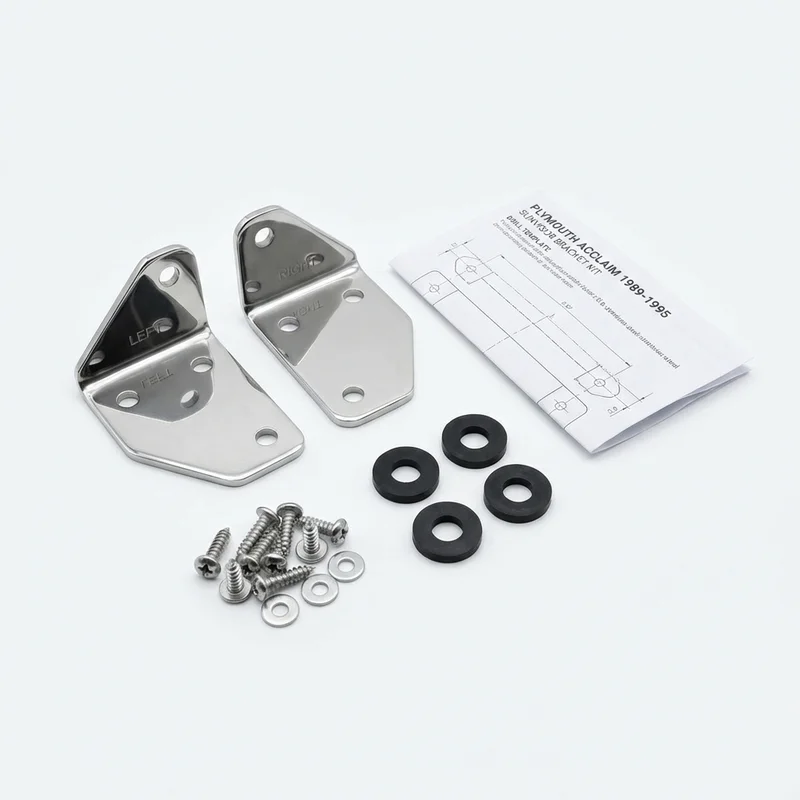 Stainless Steel Mounting Bracket Kit for Plymouth Acclaim (1989 - 1995)