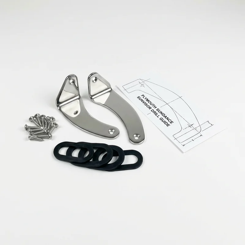 Stainless Steel Mounting Bracket Kit for Plymouth Sundance (1987 - 1994)