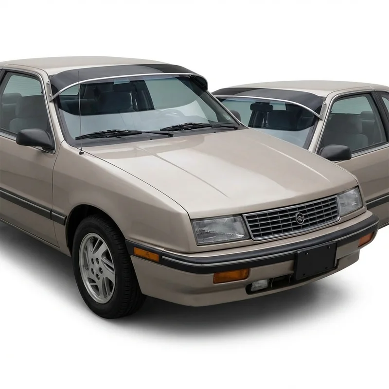 Tinted Acrylic Windscreen Sunvisor for Plymouth Sundance (1987 - 1994)