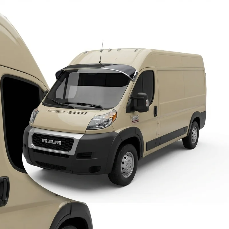 Tinted Acrylic Windscreen Sunvisor for Ram ProMaster 3500 (2014 - 2025)