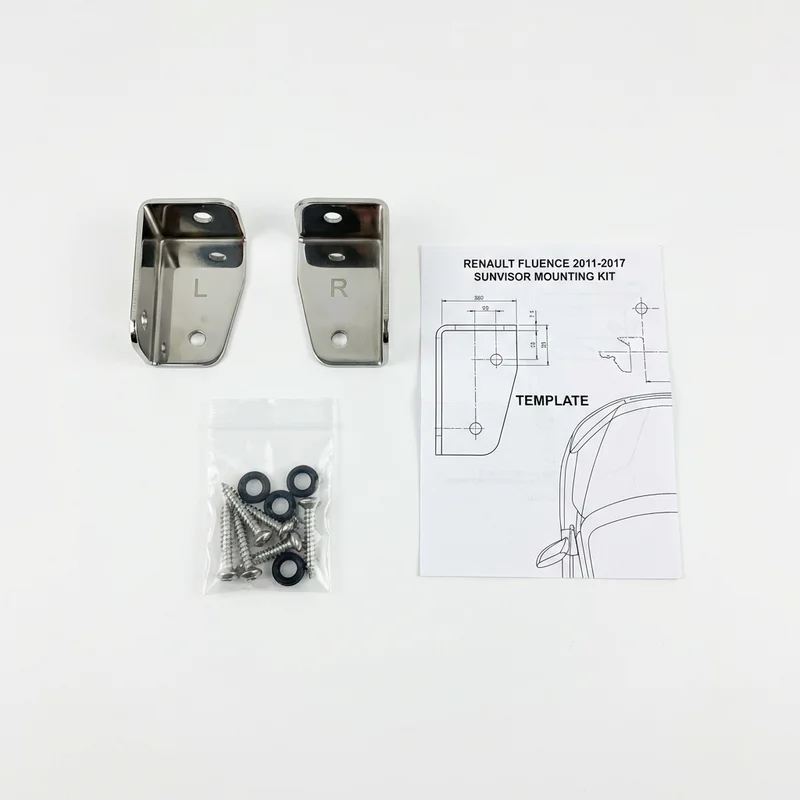 Stainless Steel Mounting Bracket Kit for Renault Fluence (2011 - 2017)