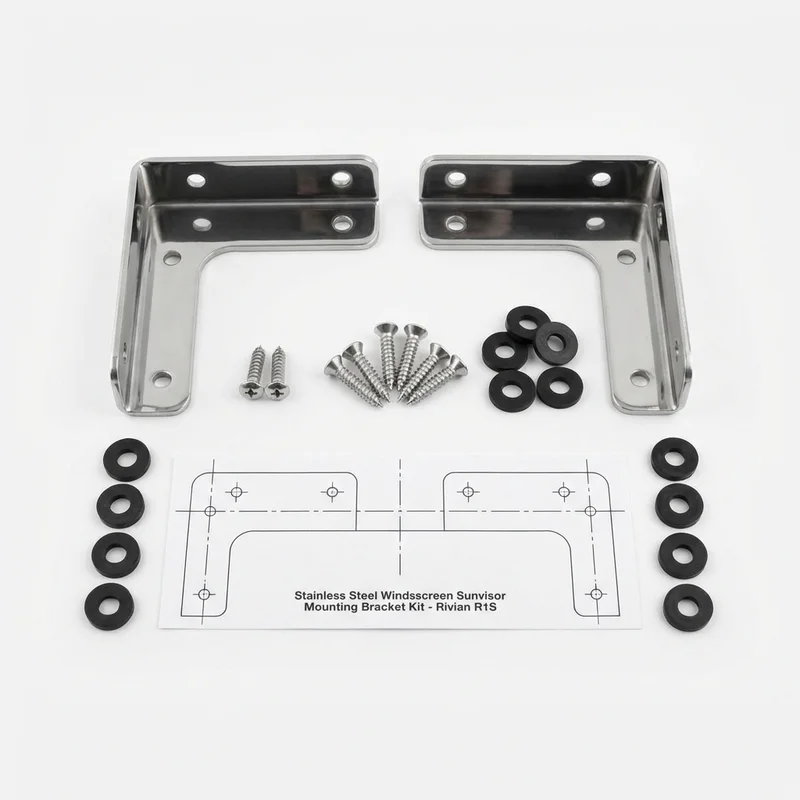 Stainless Steel Mounting Bracket Kit for Rivian R1S (2022 - 2025)
