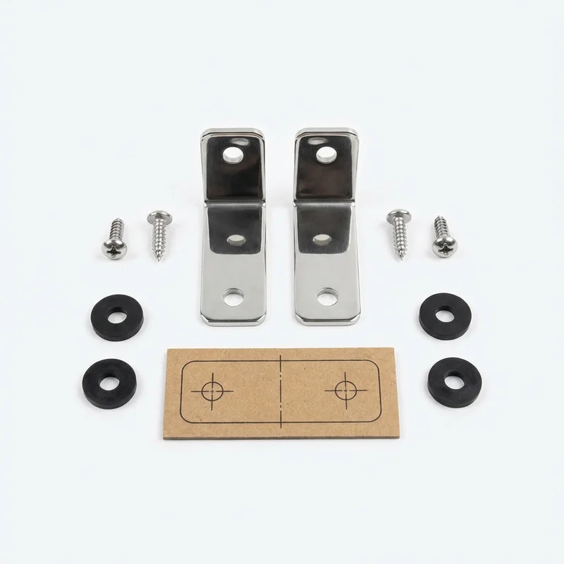 Stainless Steel Mounting Bracket Kit for Scion iQ (2012 - 2015)