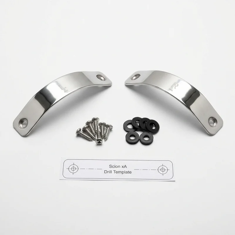 Stainless Steel Mounting Bracket Kit for Scion xA (2004 - 2006)
