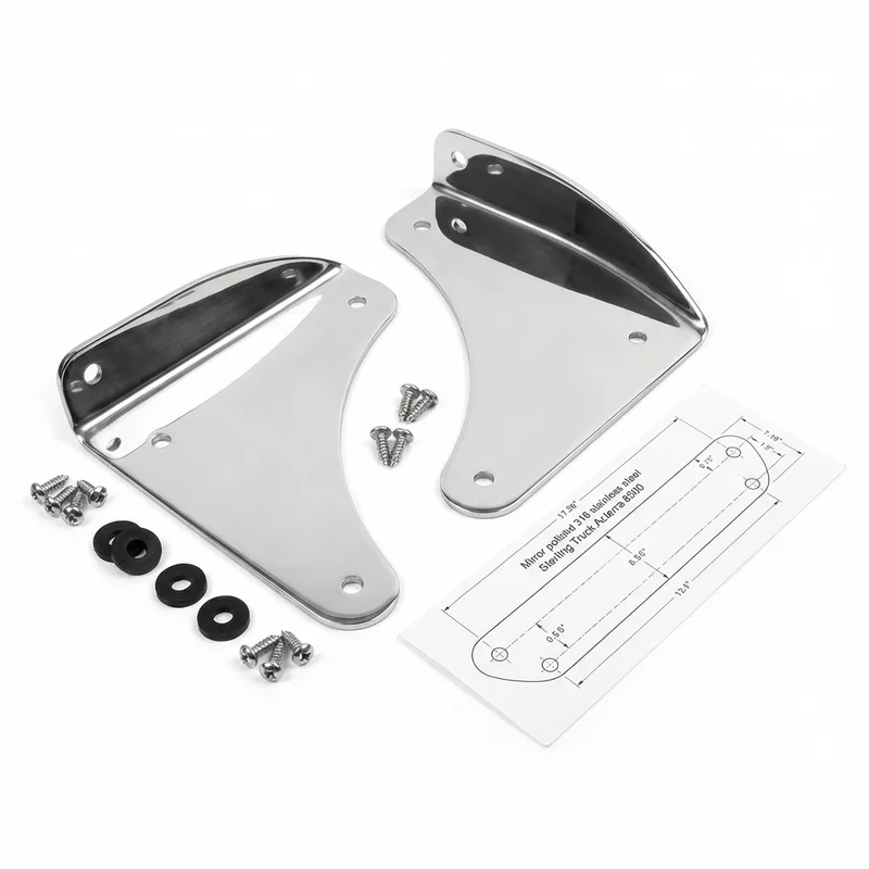 Stainless Steel Mounting Bracket Kit for Sterling Truck Acterra 8500 (2001 - 2003)