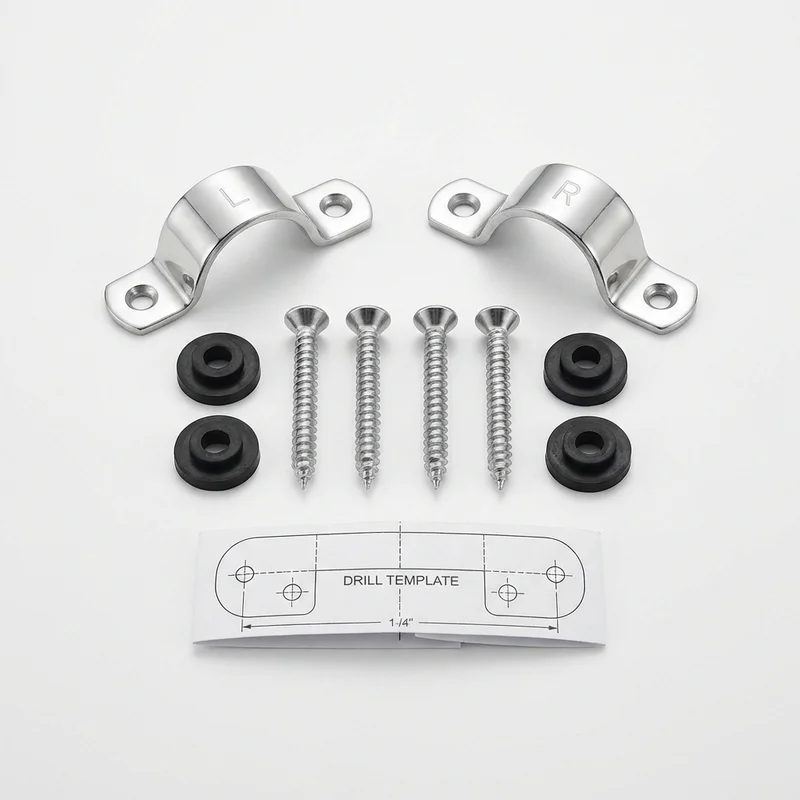 Stainless Steel Mounting Bracket Kit for Thor Motor Coach Chateau Super C (2019 - 2019)
