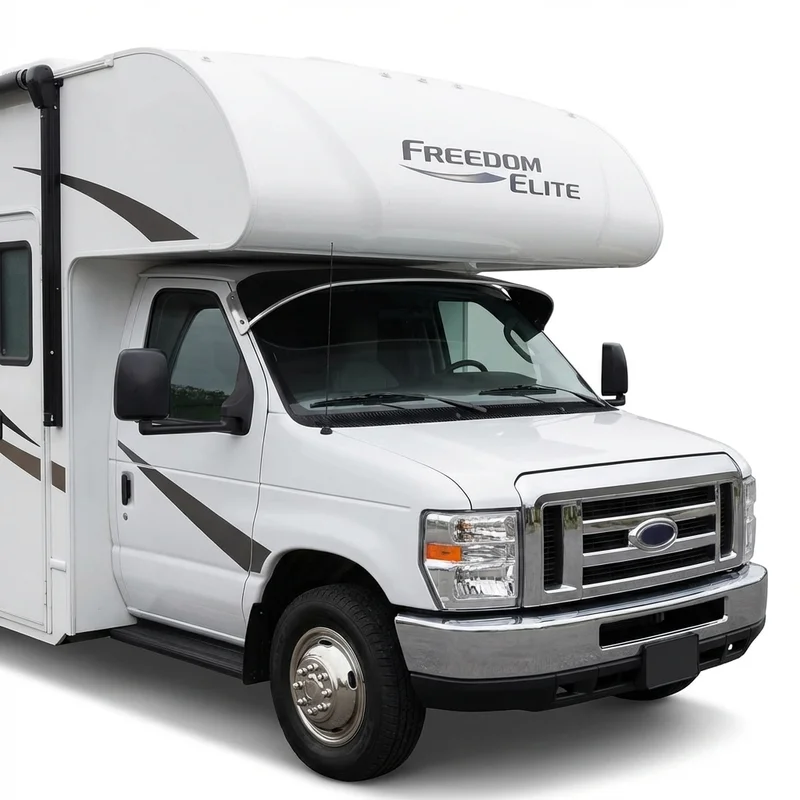 Tinted Acrylic Windscreen Sunvisor for Thor Motor Coach Freedom Elite (2019 - 2023)