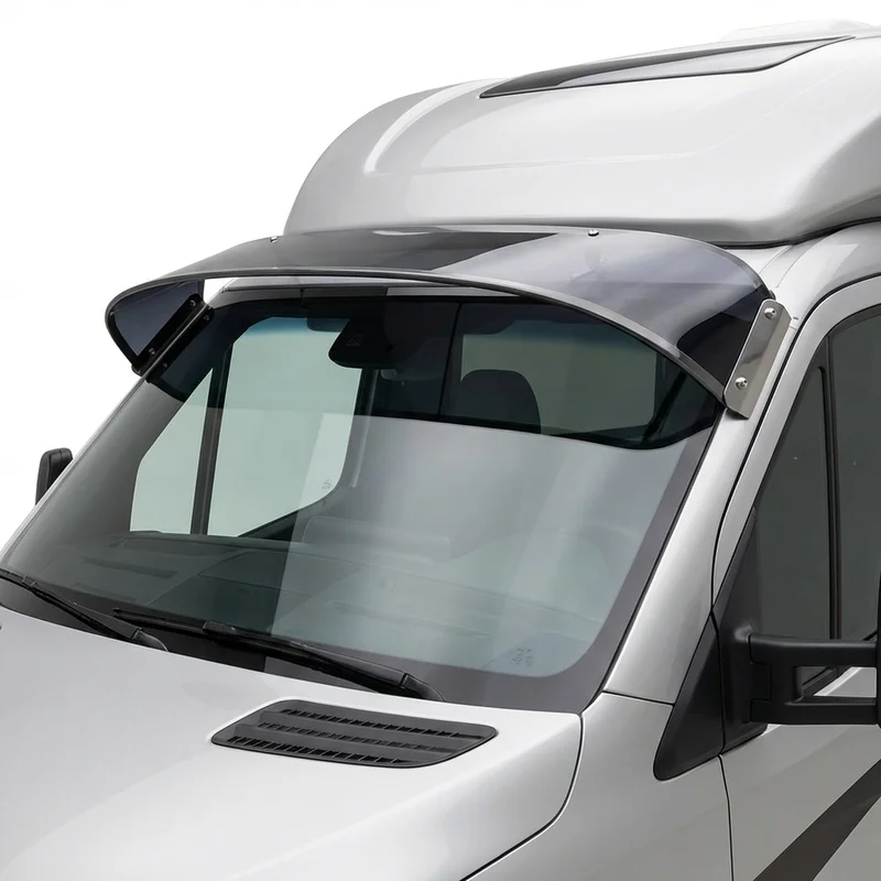Tinted Acrylic Windscreen Sunvisor for Thor Motor Coach Quantum LC (2021 - 2023)