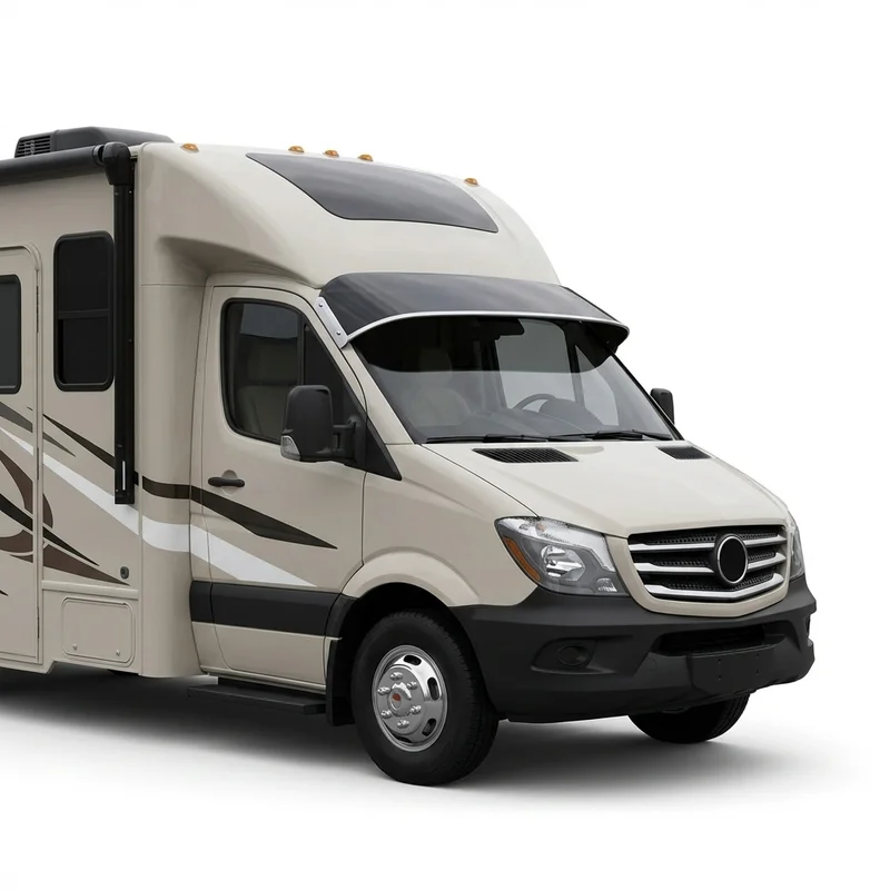 Tinted Acrylic Windscreen Sunvisor for Thor Motor Coach Quantum SE (2019 - 2019)