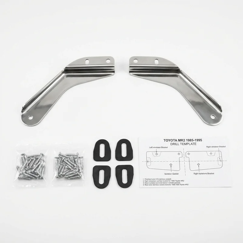 Stainless Steel Mounting Bracket Kit for Toyota MR2 (1985 - 1995)