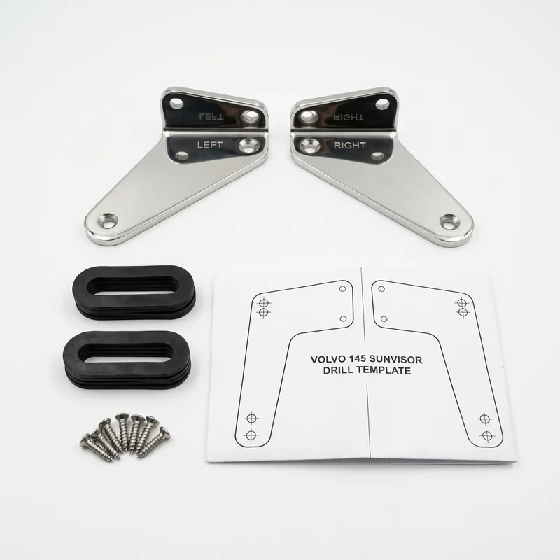 Stainless Steel Mounting Bracket Kit for Volvo 145 (1968 - 1974)