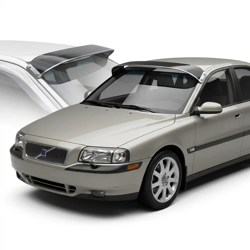 Tinted Acrylic Windscreen Sunvisor for Volvo S80 (1999 - 2016)
